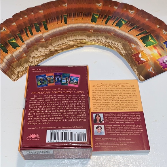 NIB 78 Deck Rare, Doreen Virtue Archangel Power 78 Tarot Cards Out of Print - Picture 3 of 3